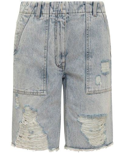 givenchy high rise denim shorts|givenchy shorts for women.